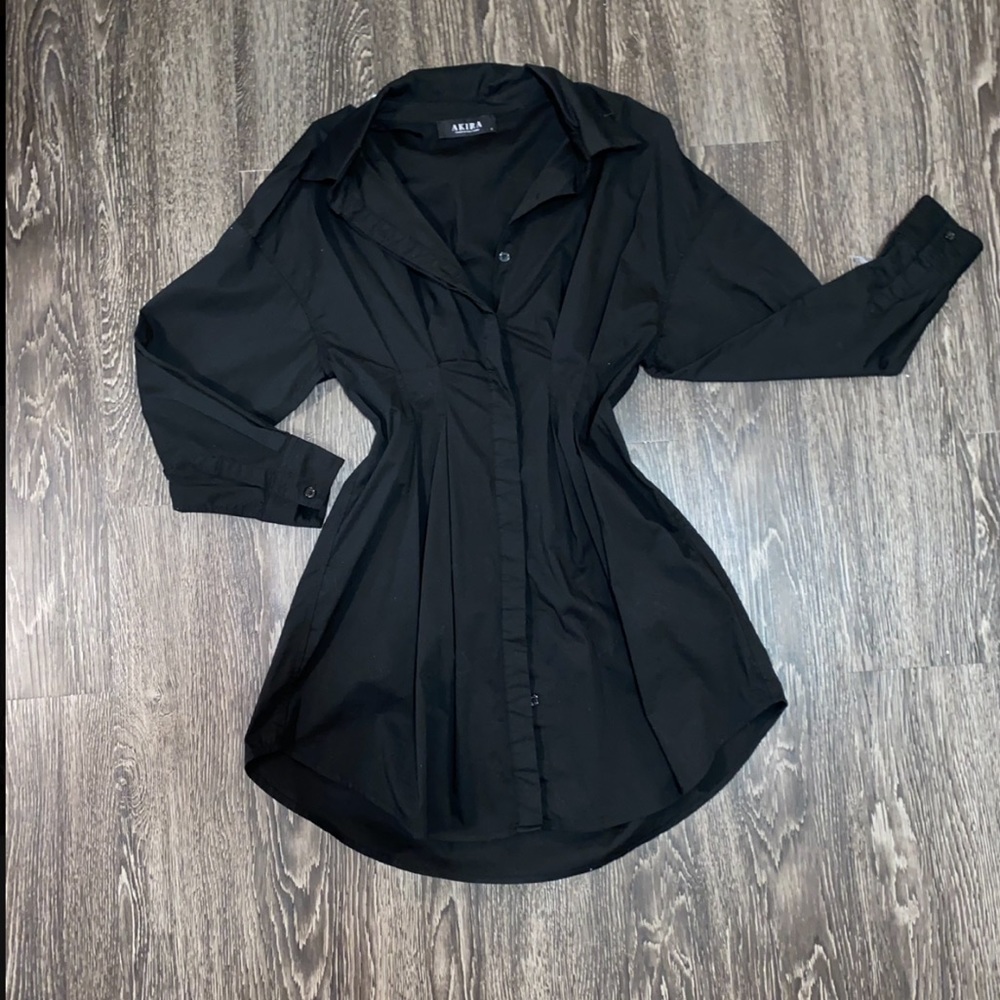 Black Button Down Dress